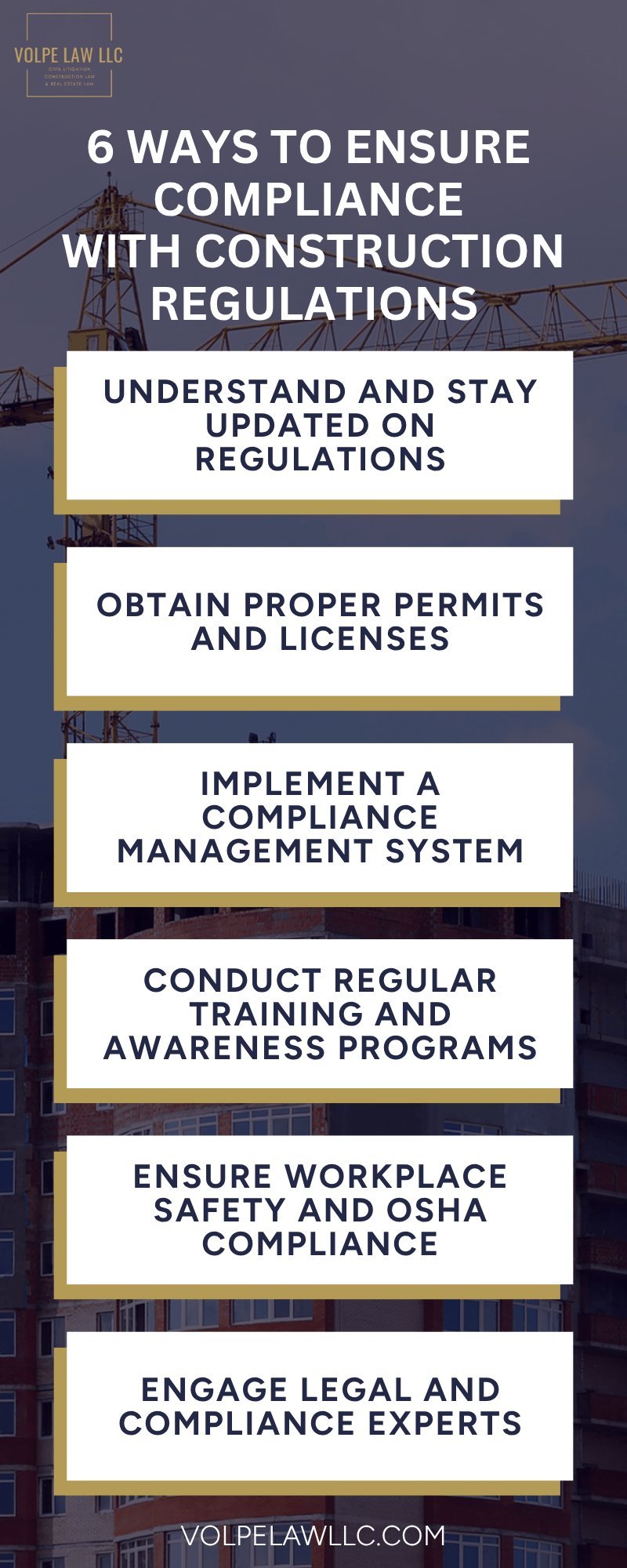 6 Ways To Ensure Compliance With Construction Regulations Infographic